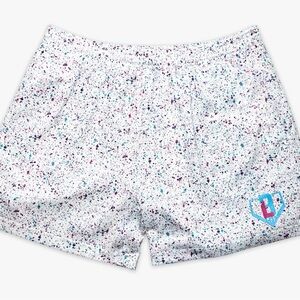 Kids Speckled White Shorts